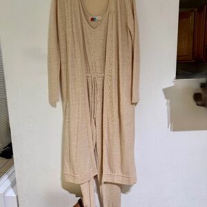 Free People Beach Jumpsuit and long cardigan set